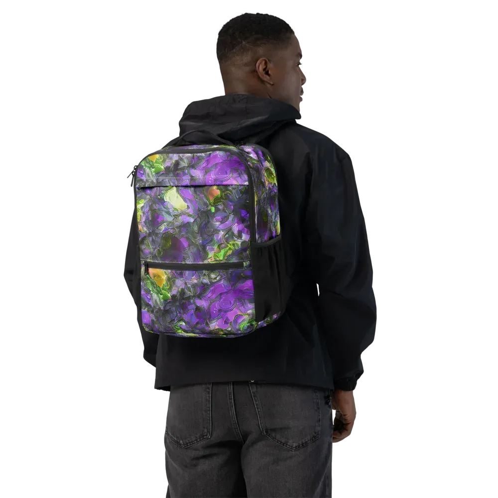 Plum Garden on Utility Backpack — Back