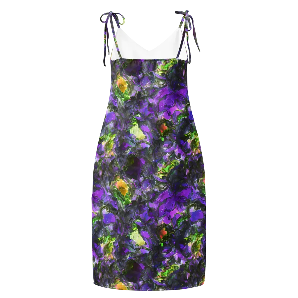 Plum Garden on Slip Dress — Back