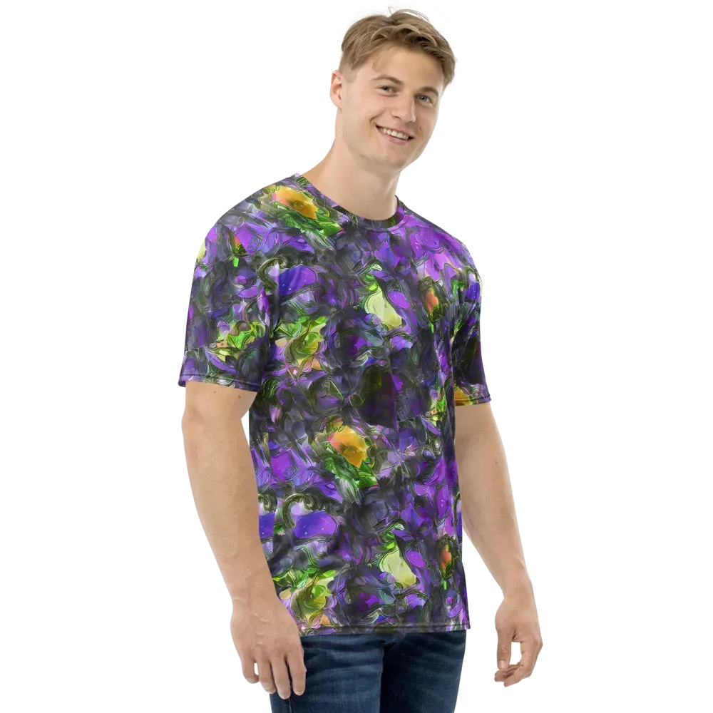 Plum Garden on Men's Crew Neck T-Shirt — Right