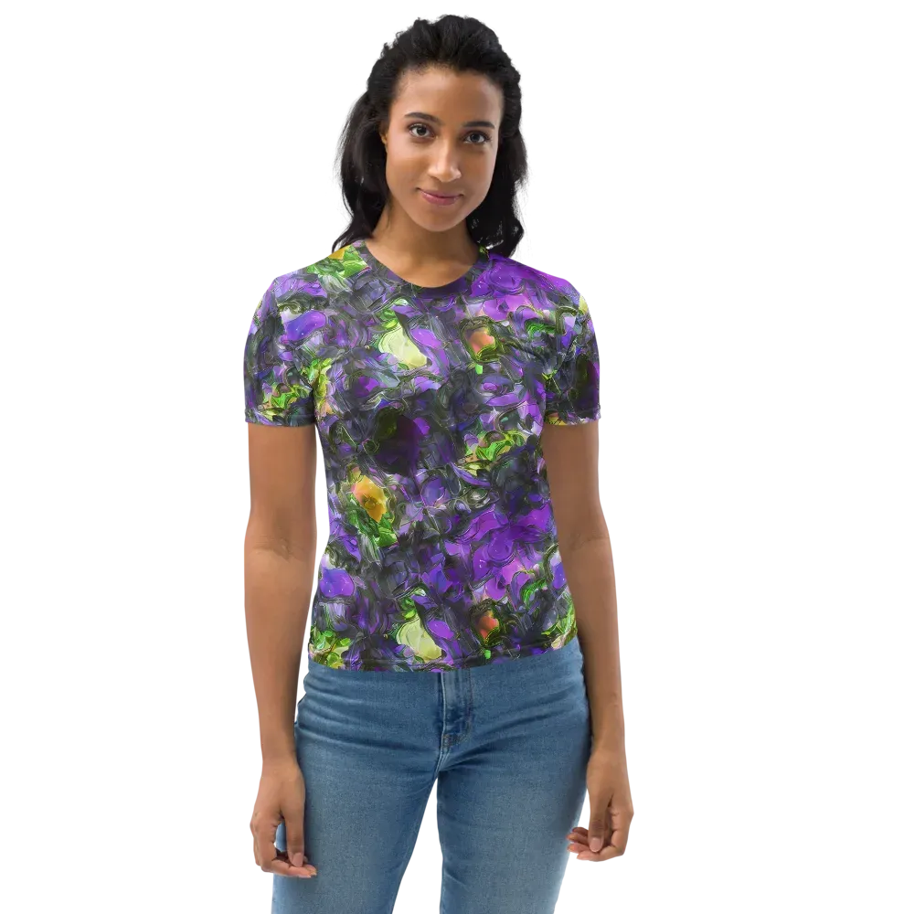 Plum Garden on Women's Crew Neck T-Shirt — Front