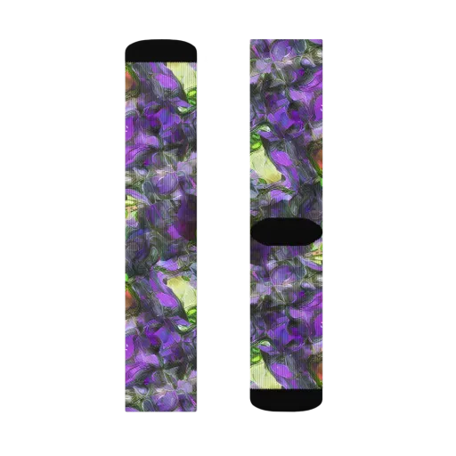 Plum Garden on a Socks