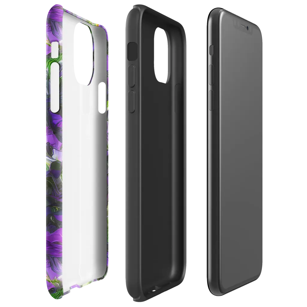 Plum Garden on Tough Case for iPhone® — Right