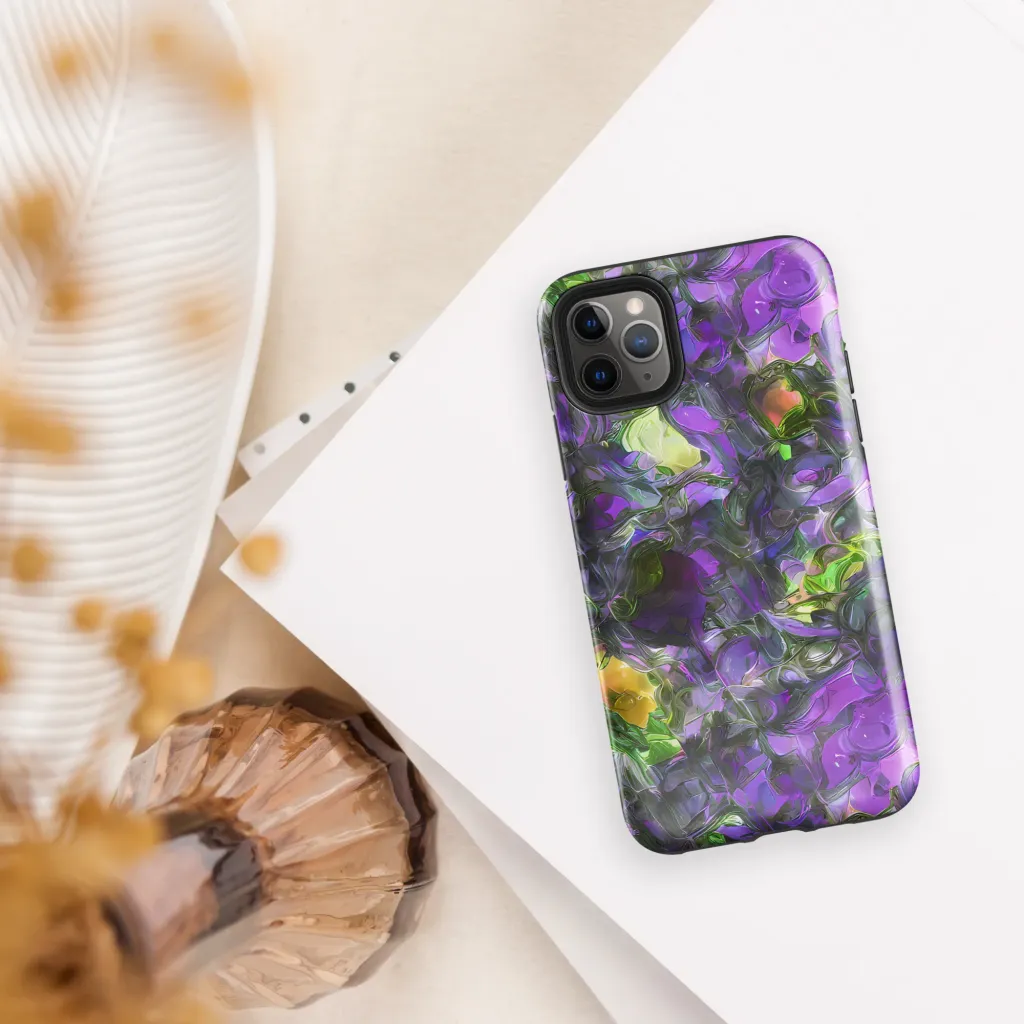 Plum Garden on Tough Case for iPhone® — Front