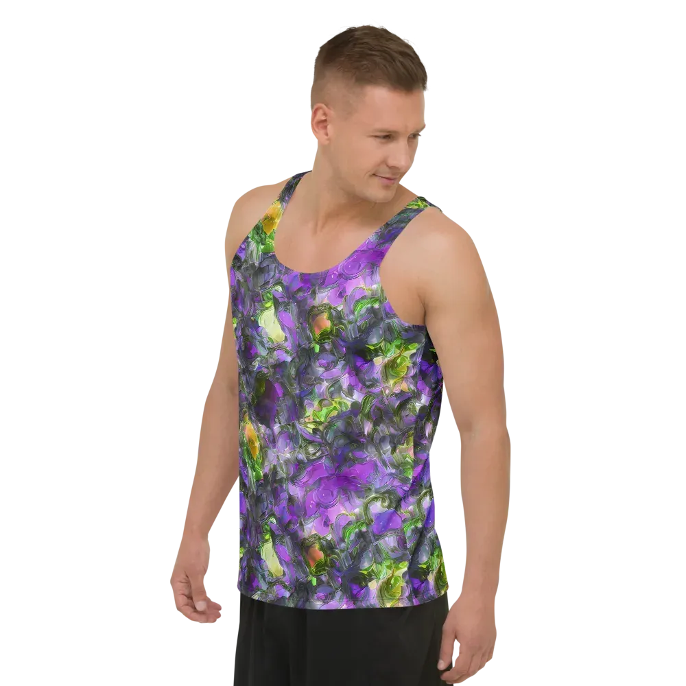 Plum Garden on Men's Tank Top — Left Front