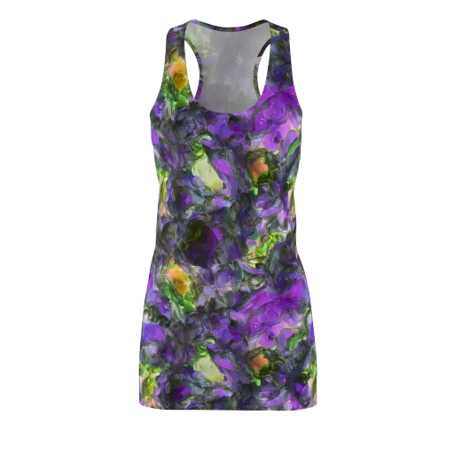 Plum Garden on a Racerback Dress