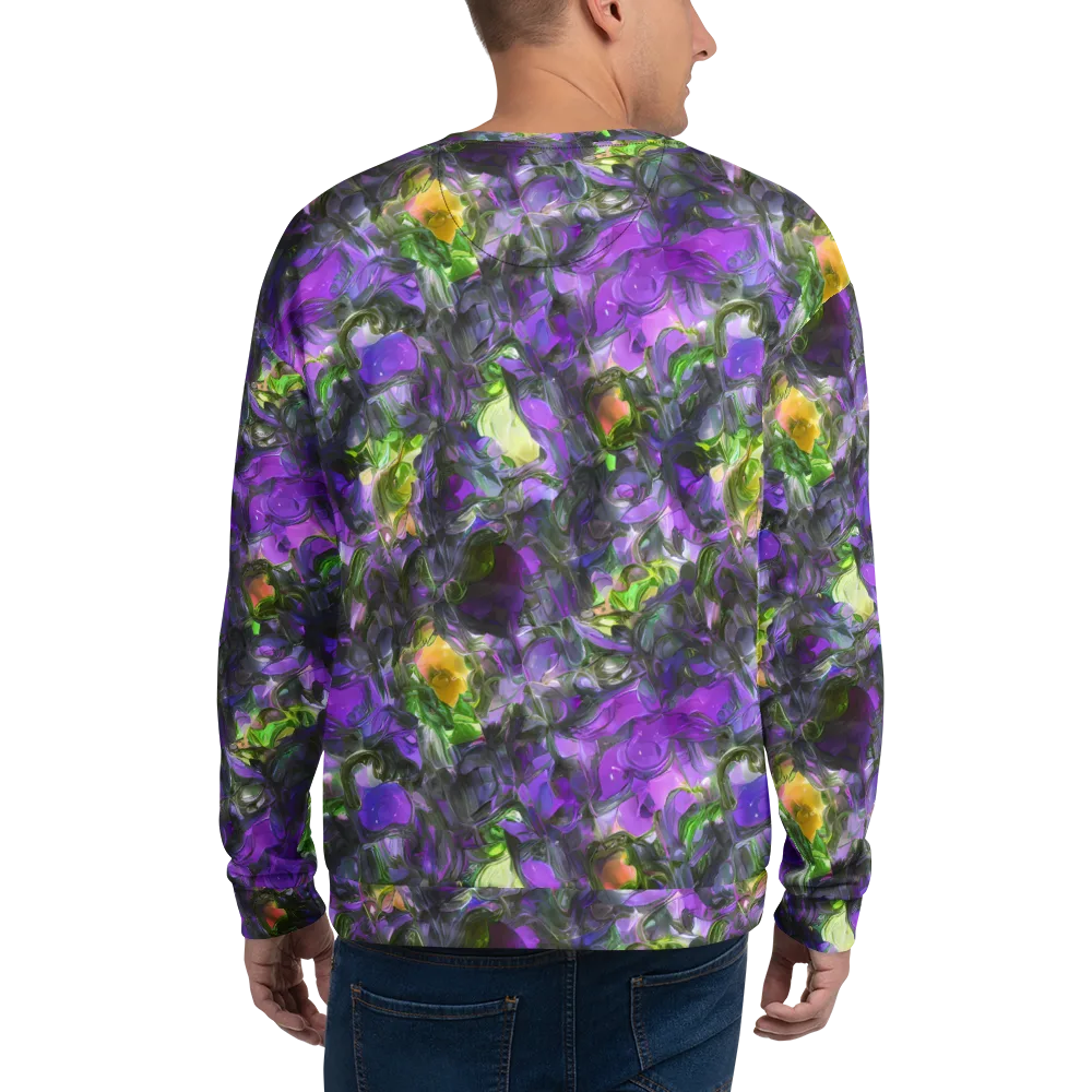 Plum Garden on Sweatshirt — Back