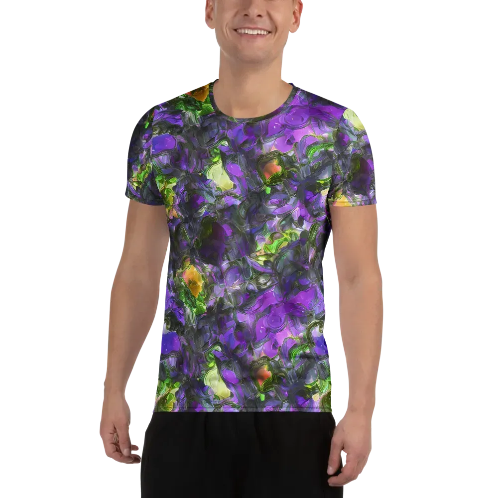 Plum Garden on Men's Athletic T-Shirt — Front