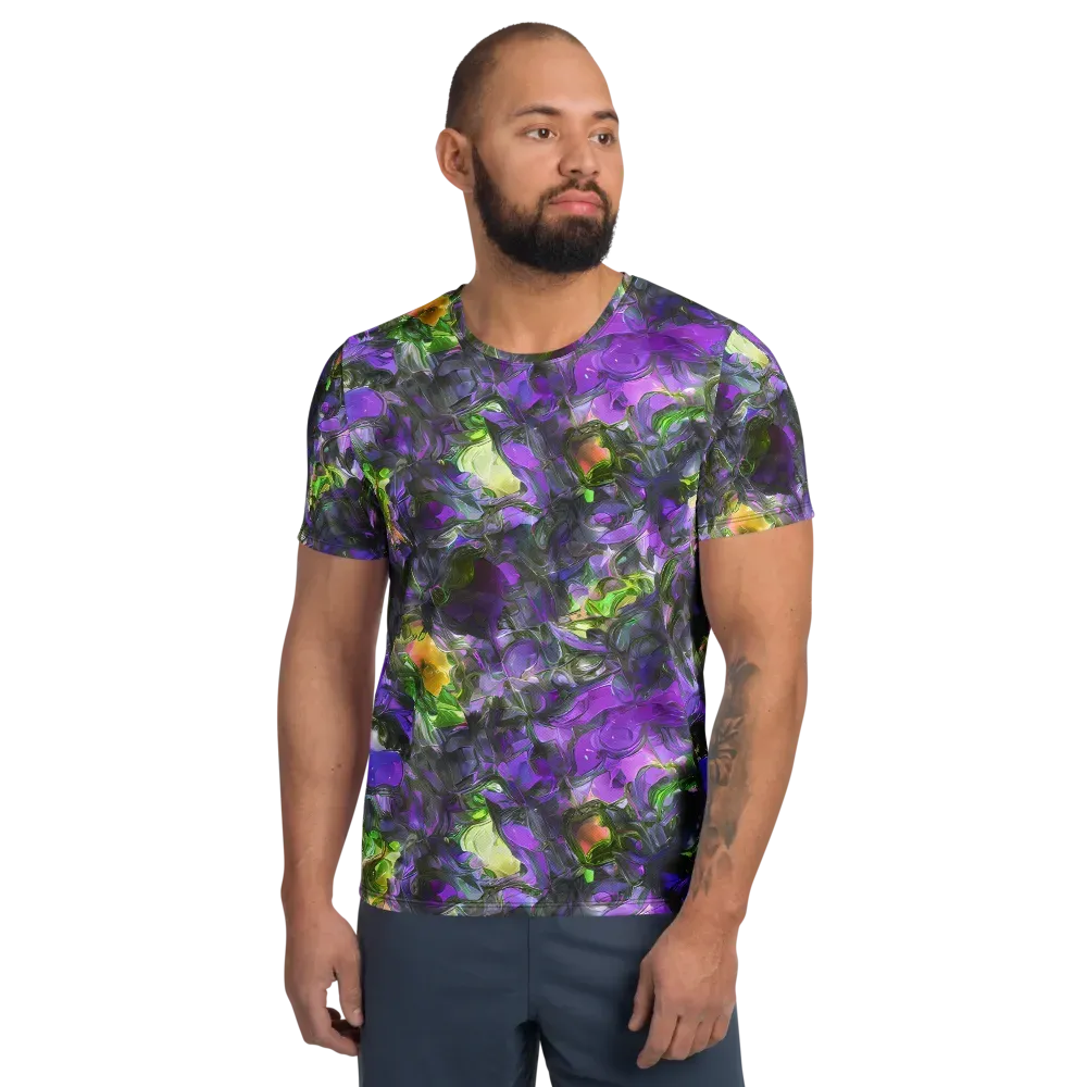 Plum Garden on Men's Athletic T-Shirt — Front