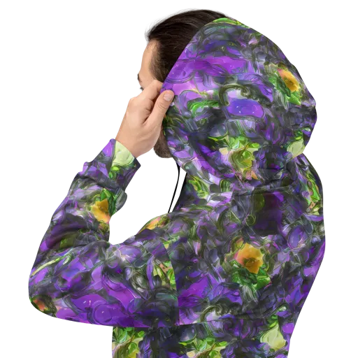 Plum Garden on a Hoodie