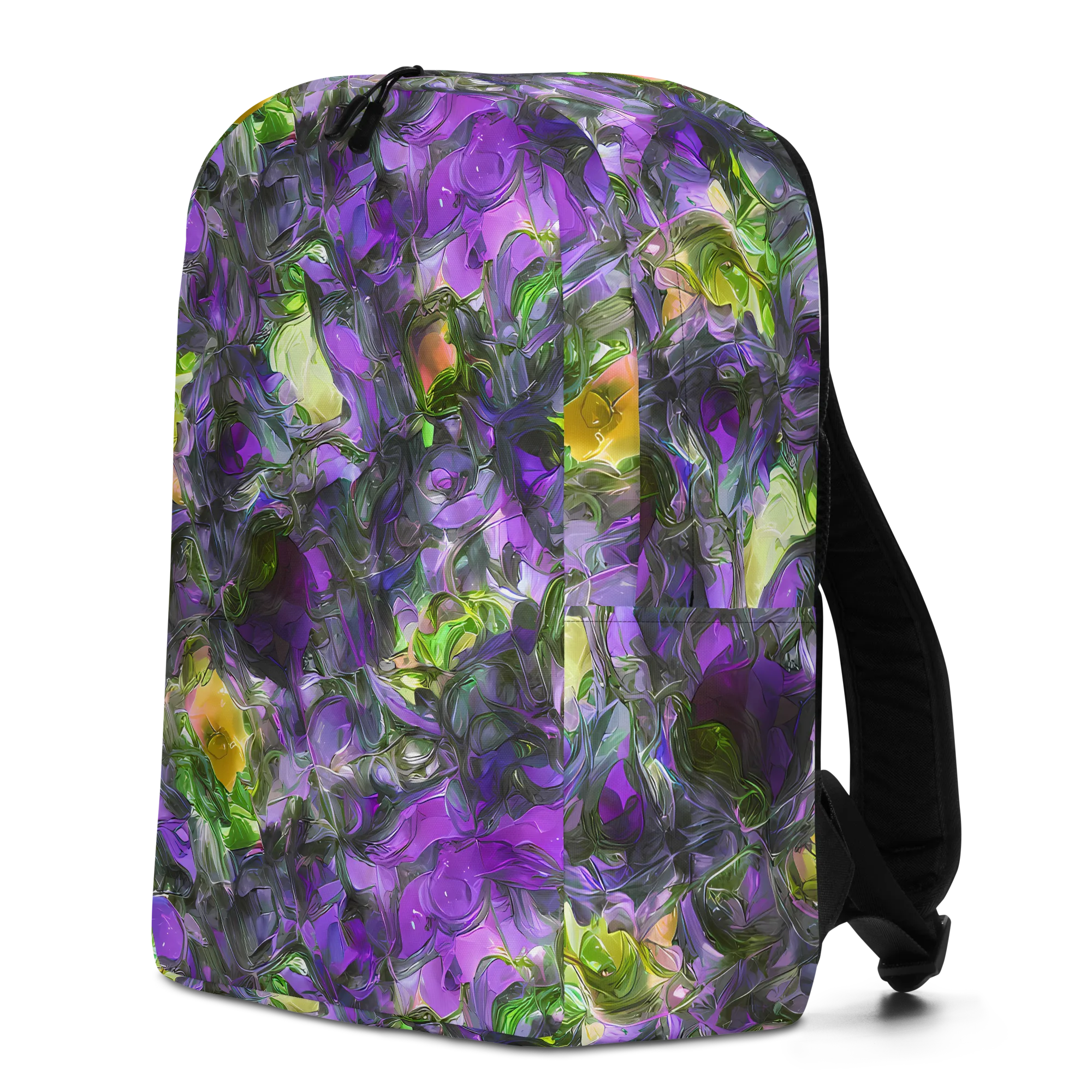Plum Garden on Minimalist Backpack — Left