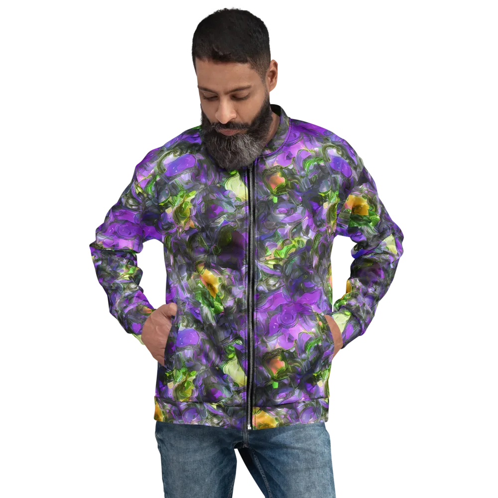 Plum Garden on Bomber Jacket — Front