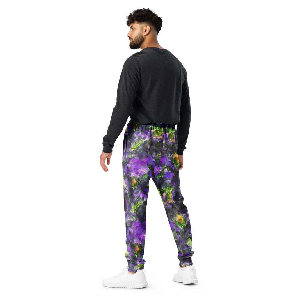 Plum Garden on Men's Joggers — Back