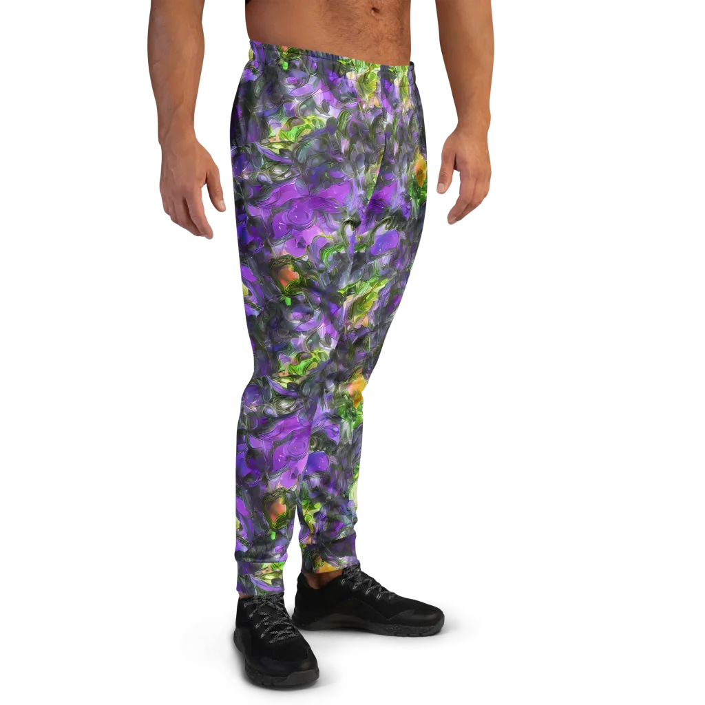 Plum Garden on Men's Joggers — Right