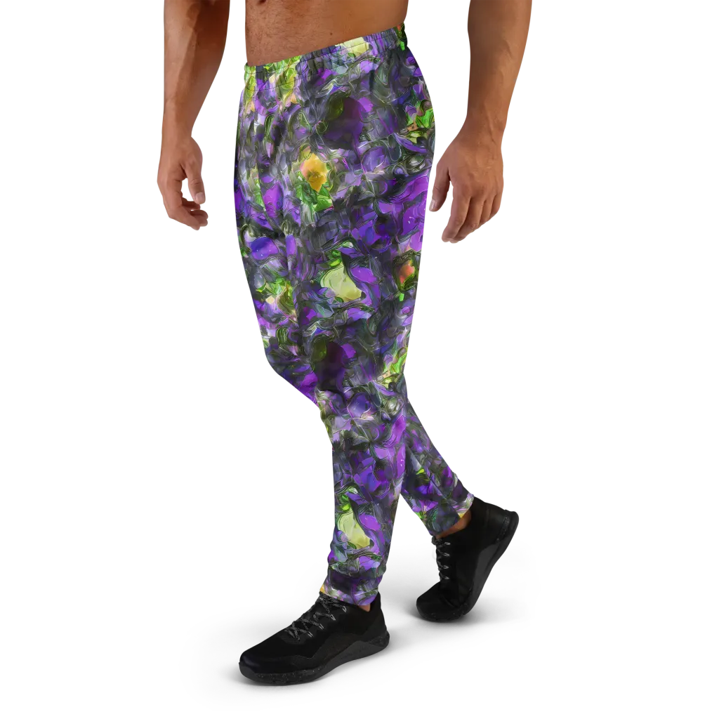 Plum Garden on Men's Joggers — Left