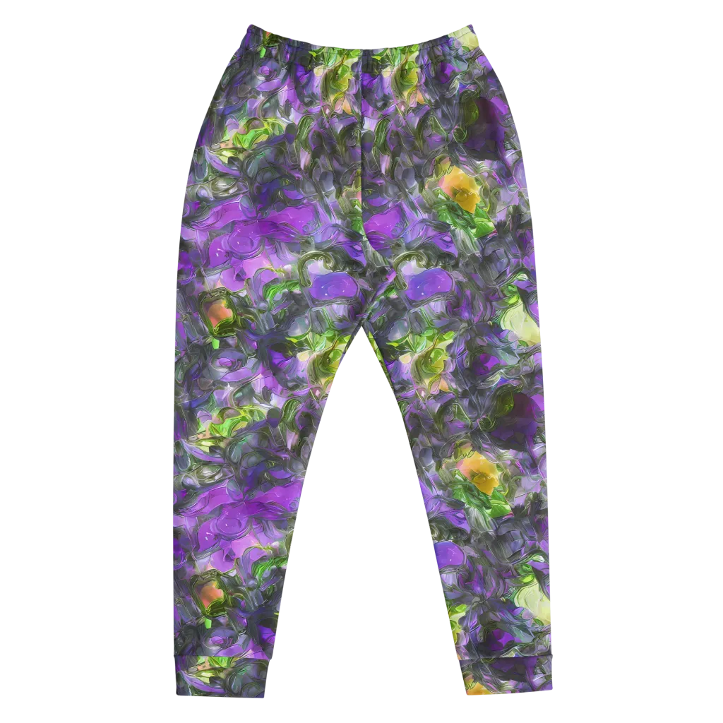 Plum Garden on Men's Joggers — Front