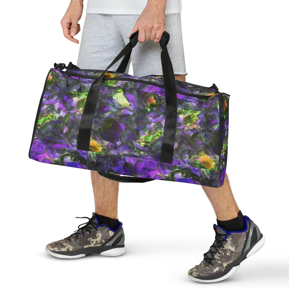 Plum Garden on Duffle Bag — Front