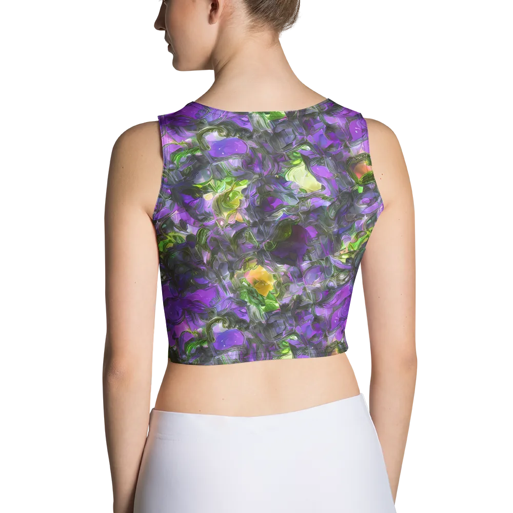 Plum Garden on Crop Top — Back