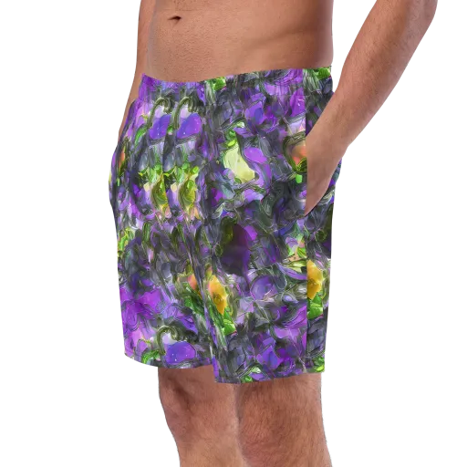 Plum Garden on a Swim Trunks