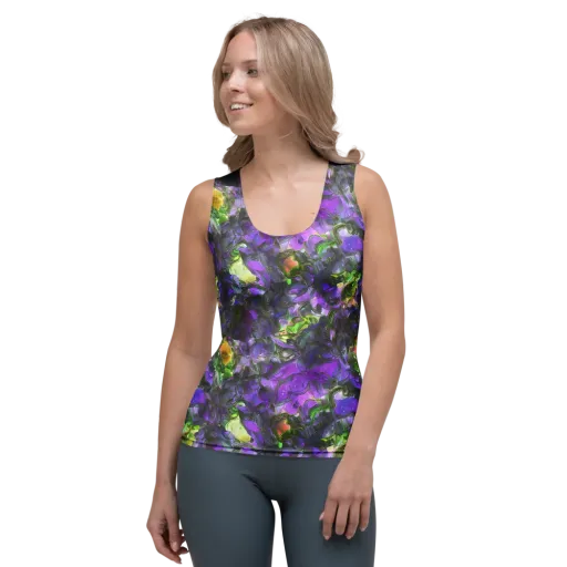 Plum Garden on a Women's Tank Top