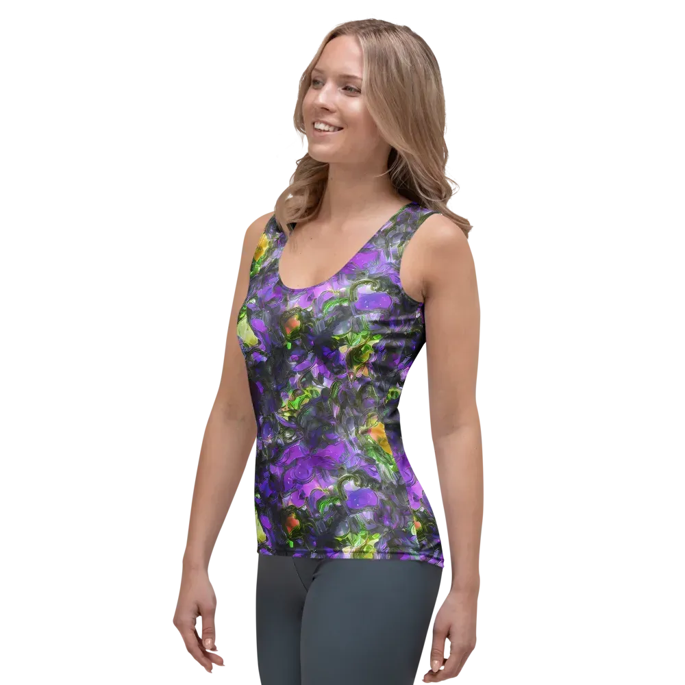 Plum Garden on Women's Tank Top — Left Front
