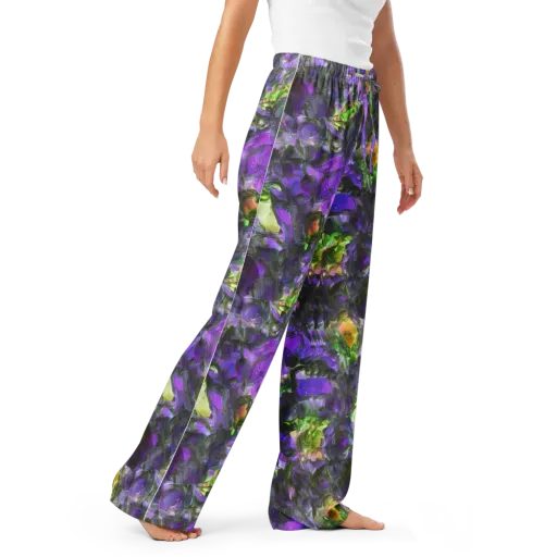 Plum Garden on a Women's Pajama Pants