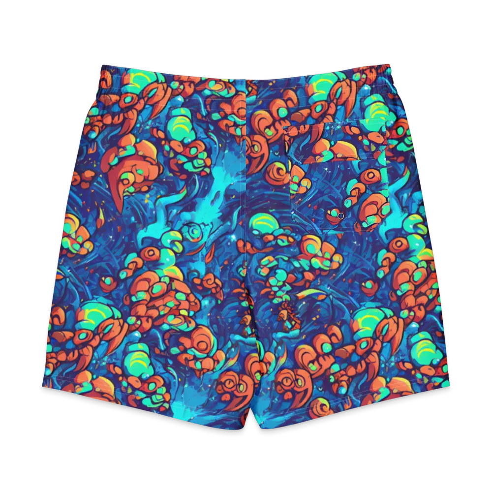 Vivid Submersion on Men's Board Shorts — Back