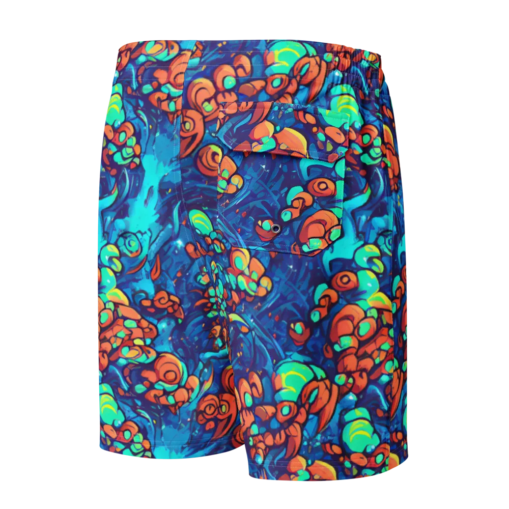 Vivid Submersion on Men's Board Shorts — Back