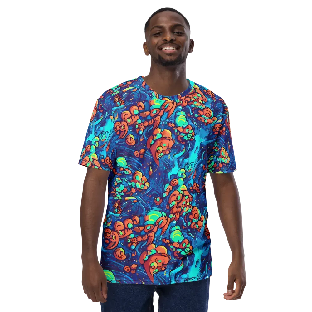 Vivid Submersion on Men's Crew Neck T-Shirt — Front