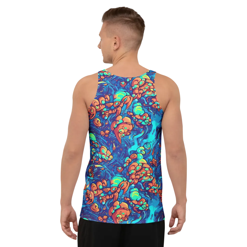 Vivid Submersion on Men's Tank Top — Back