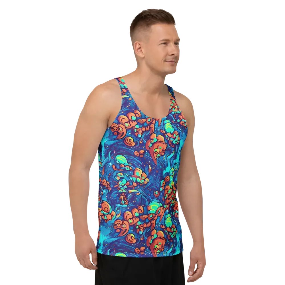 Vivid Submersion on Men's Tank Top — Right Front