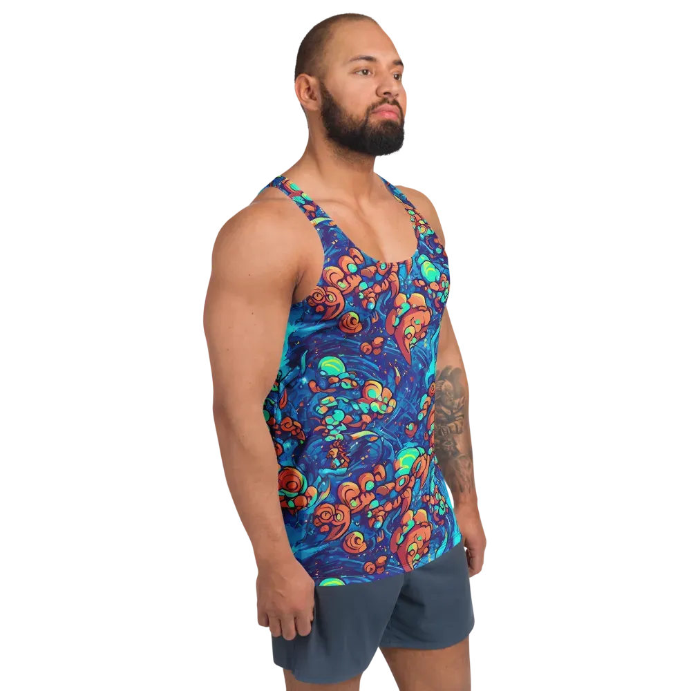 Vivid Submersion on Men's Tank Top — Right Front