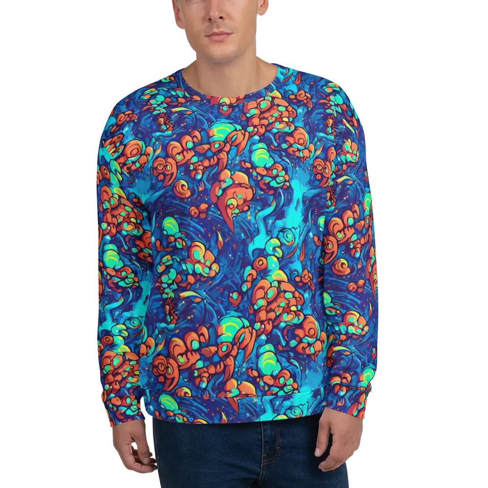Vivid Submersion on Sweatshirt — Front