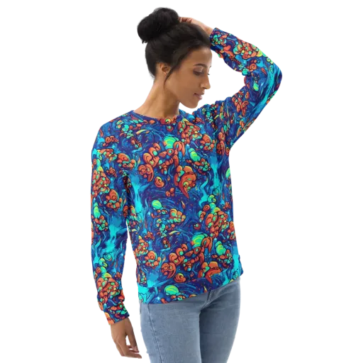Vivid Submersion on a Sweatshirt