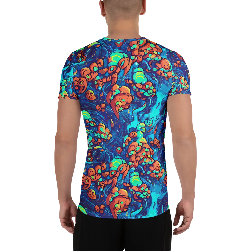 Vivid Submersion on Men's Athletic T-Shirt — Back