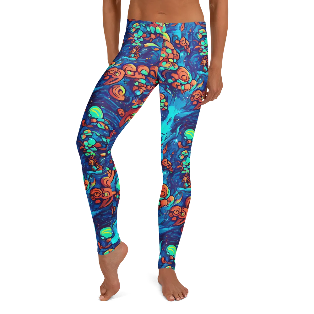 Vivid Submersion on Leggings — Front