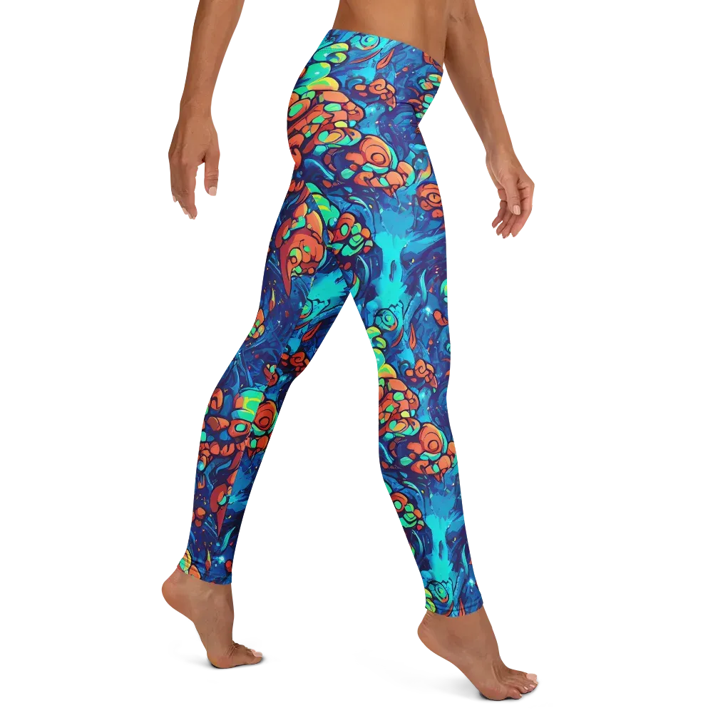 Vivid Submersion on Leggings — Right
