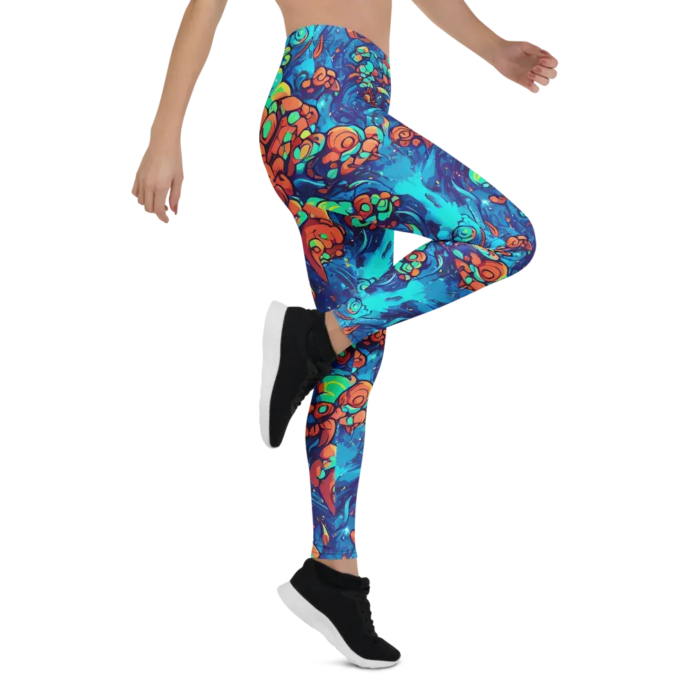 Vivid Submersion on Leggings — Right