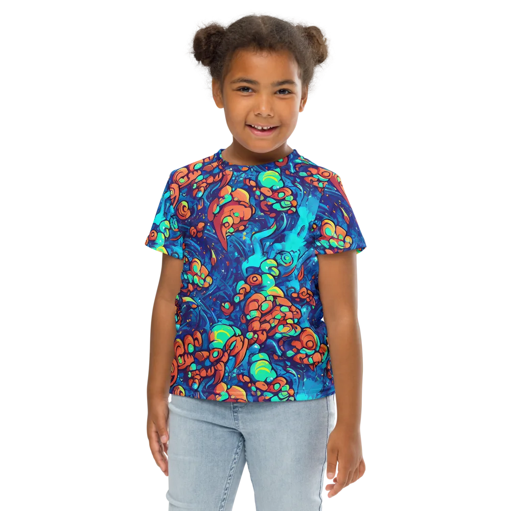 Vivid Submersion on Kids Crew Neck T-Shirt — Front