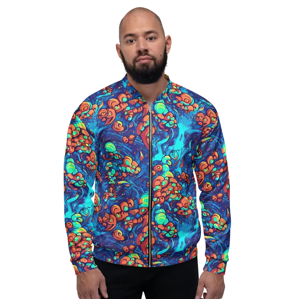 Vivid Submersion on Bomber Jacket — Front