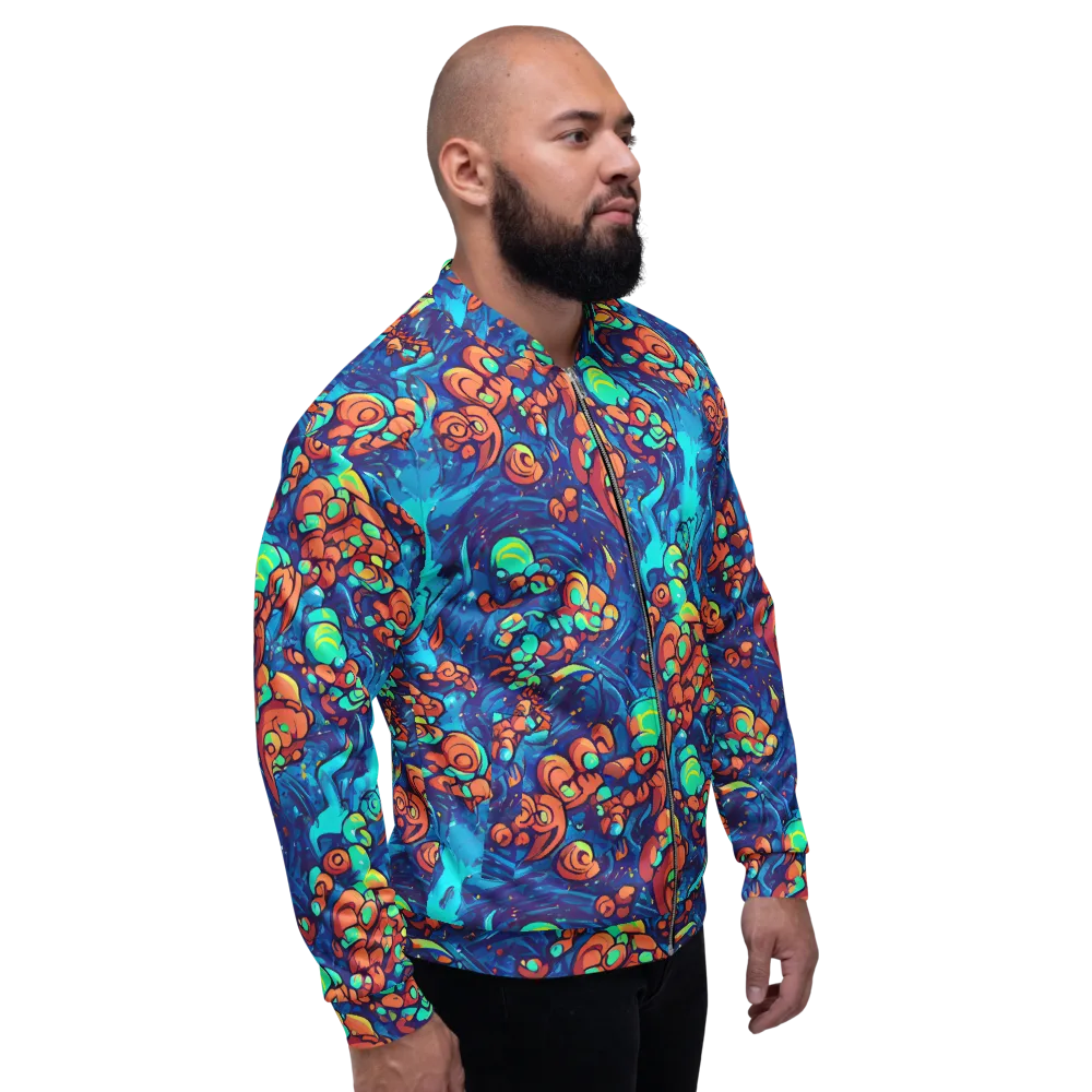 Vivid Submersion on Bomber Jacket — Right