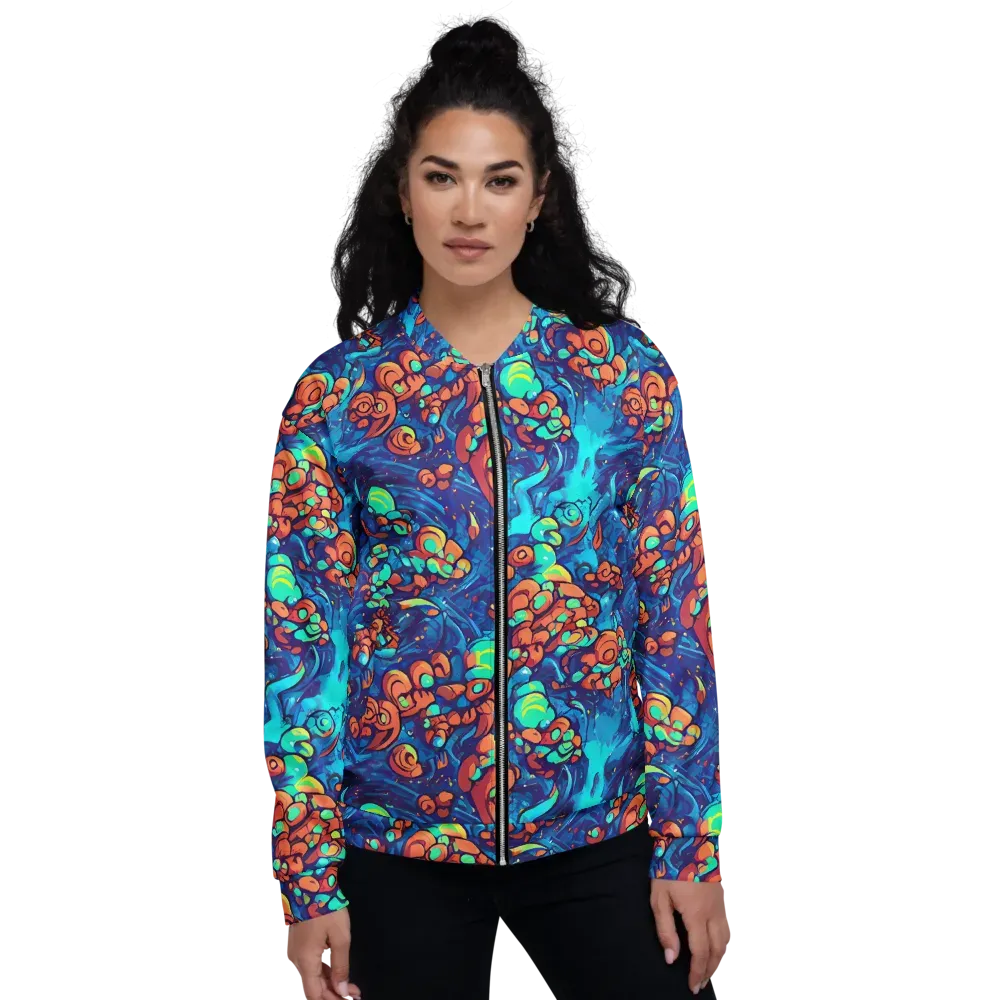 Vivid Submersion on Bomber Jacket — Front