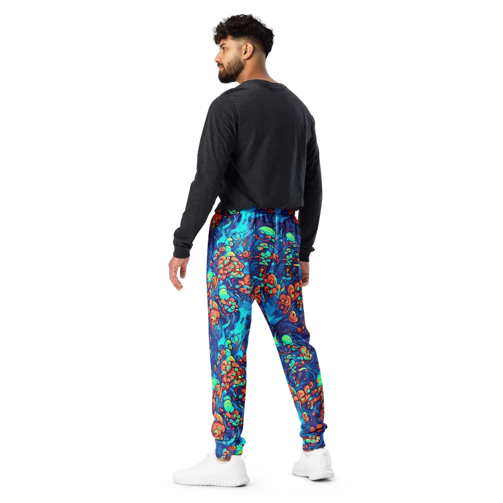 Vivid Submersion on Men's Joggers — Back