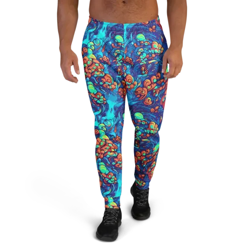 Vivid Submersion on a Men's Joggers