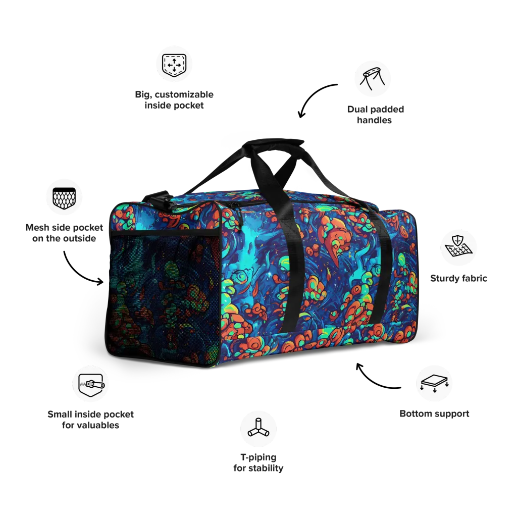Vivid Submersion on Duffle Bag — Right Front