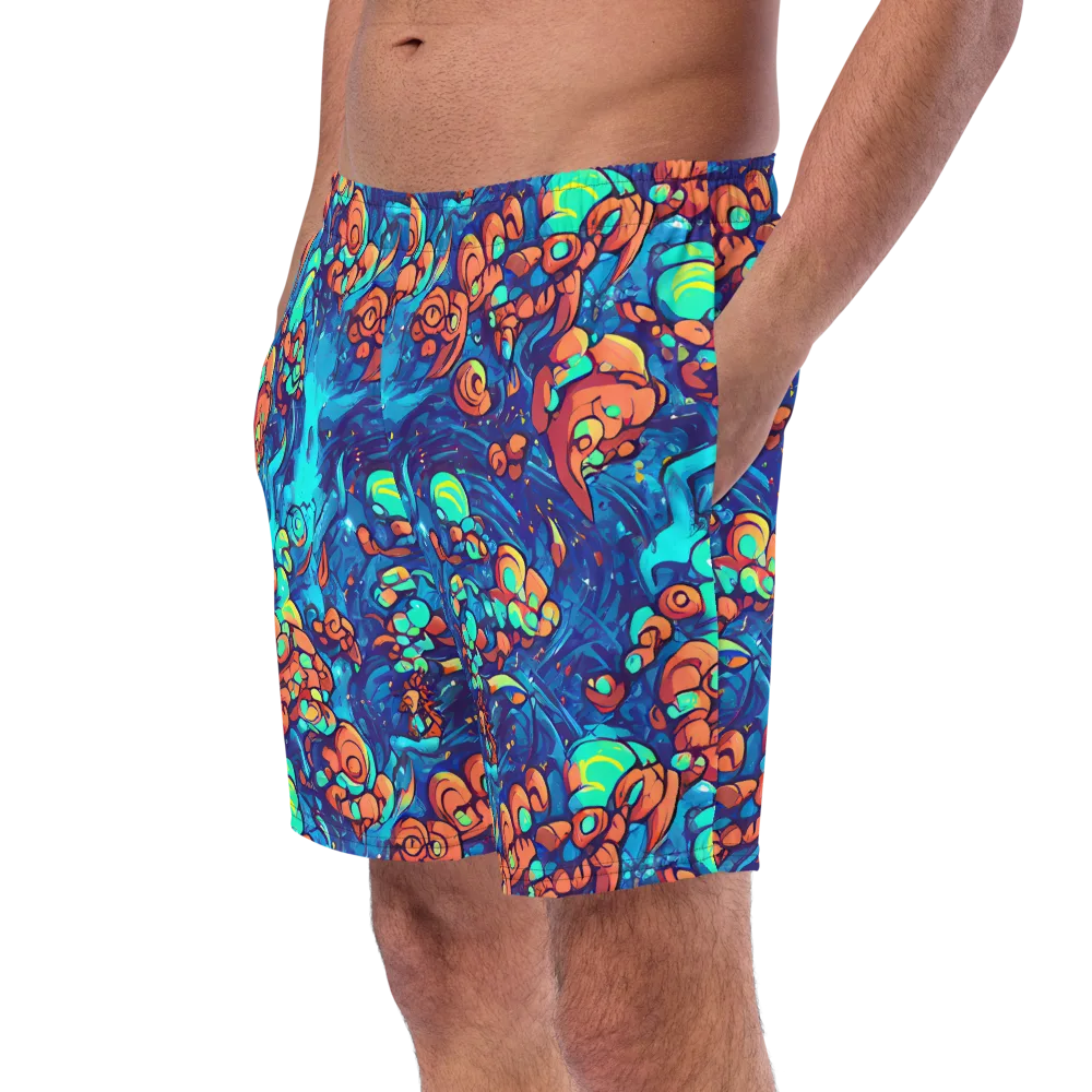 Vivid Submersion on Swim Trunks — Left Front