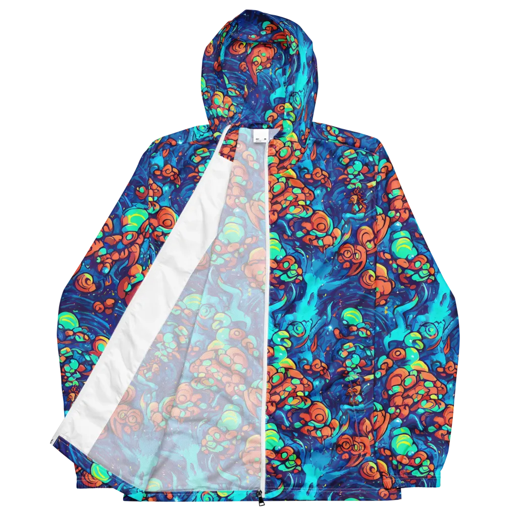 Vivid Submersion on Men's Windbreaker — Front