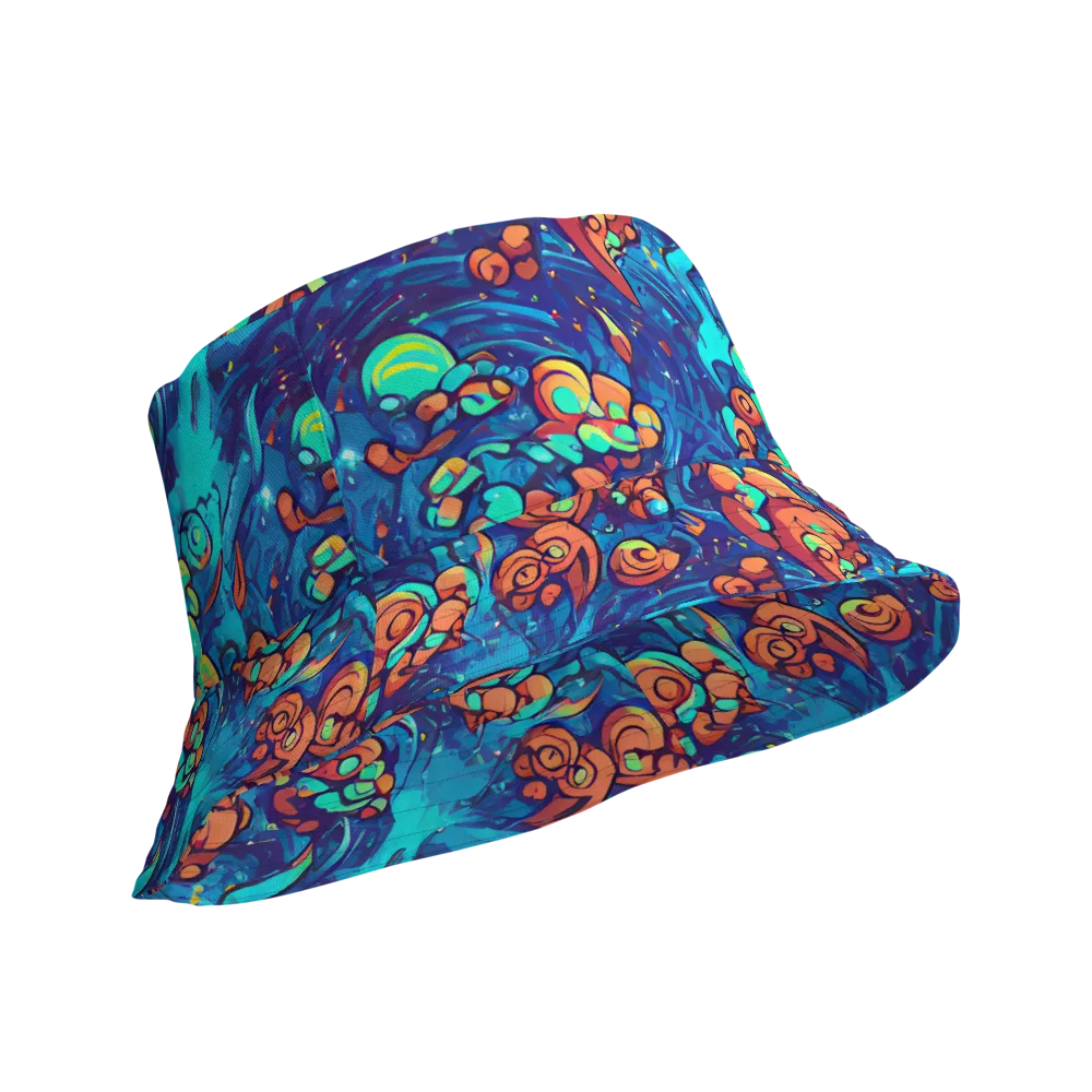 Vivid Submersion on Reversible Bucket Hat — Product details Outside