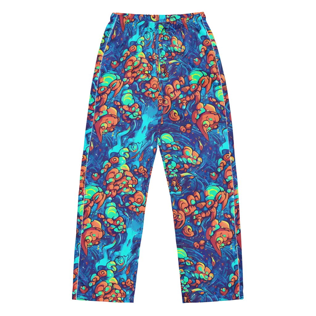 Vivid Submersion on Women's Pajama Pants — Front