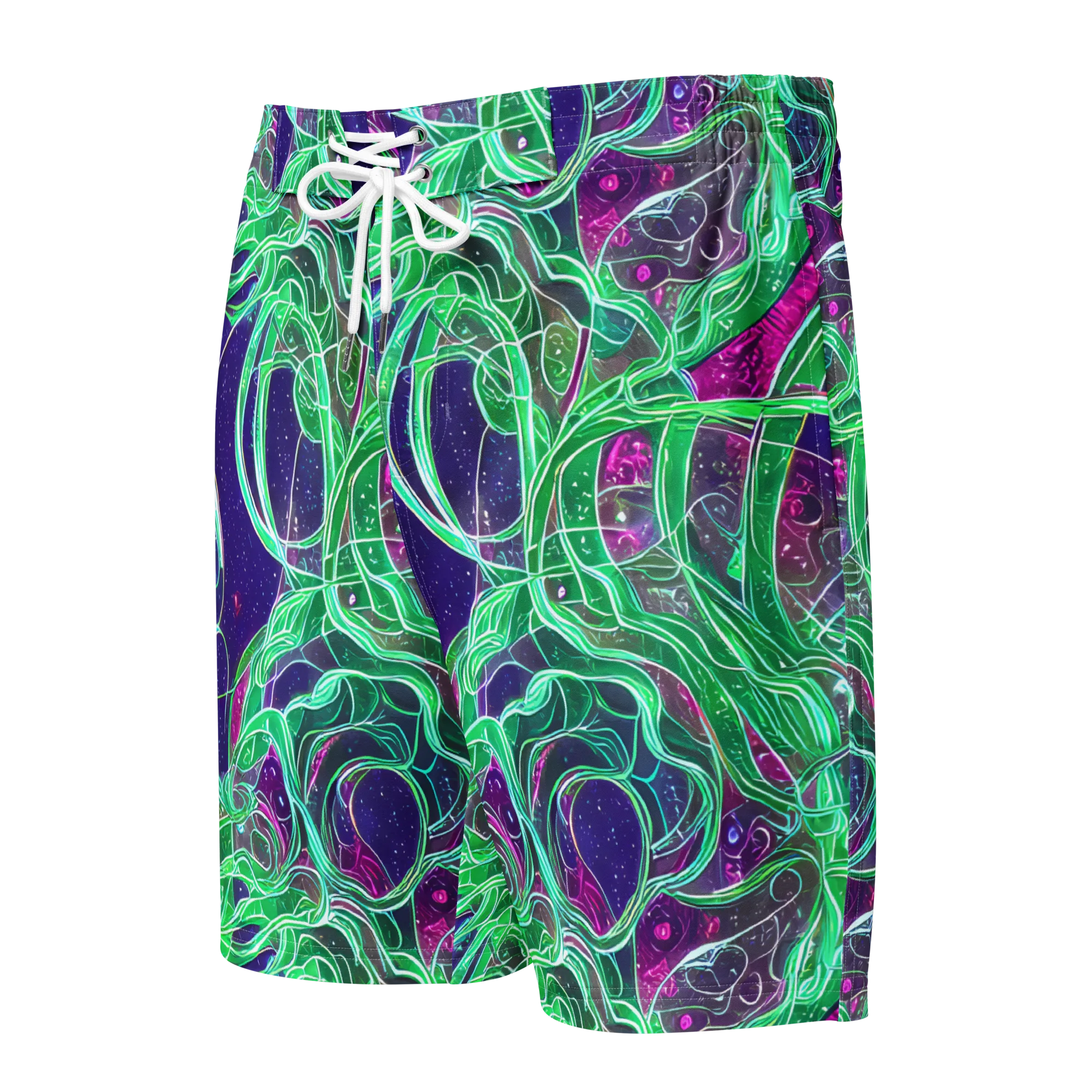 Emerald Starflow on Men's Board Shorts — Front