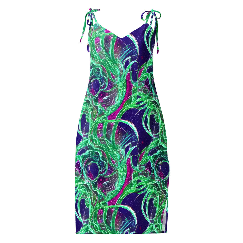 Emerald Starflow on Slip Dress — Front
